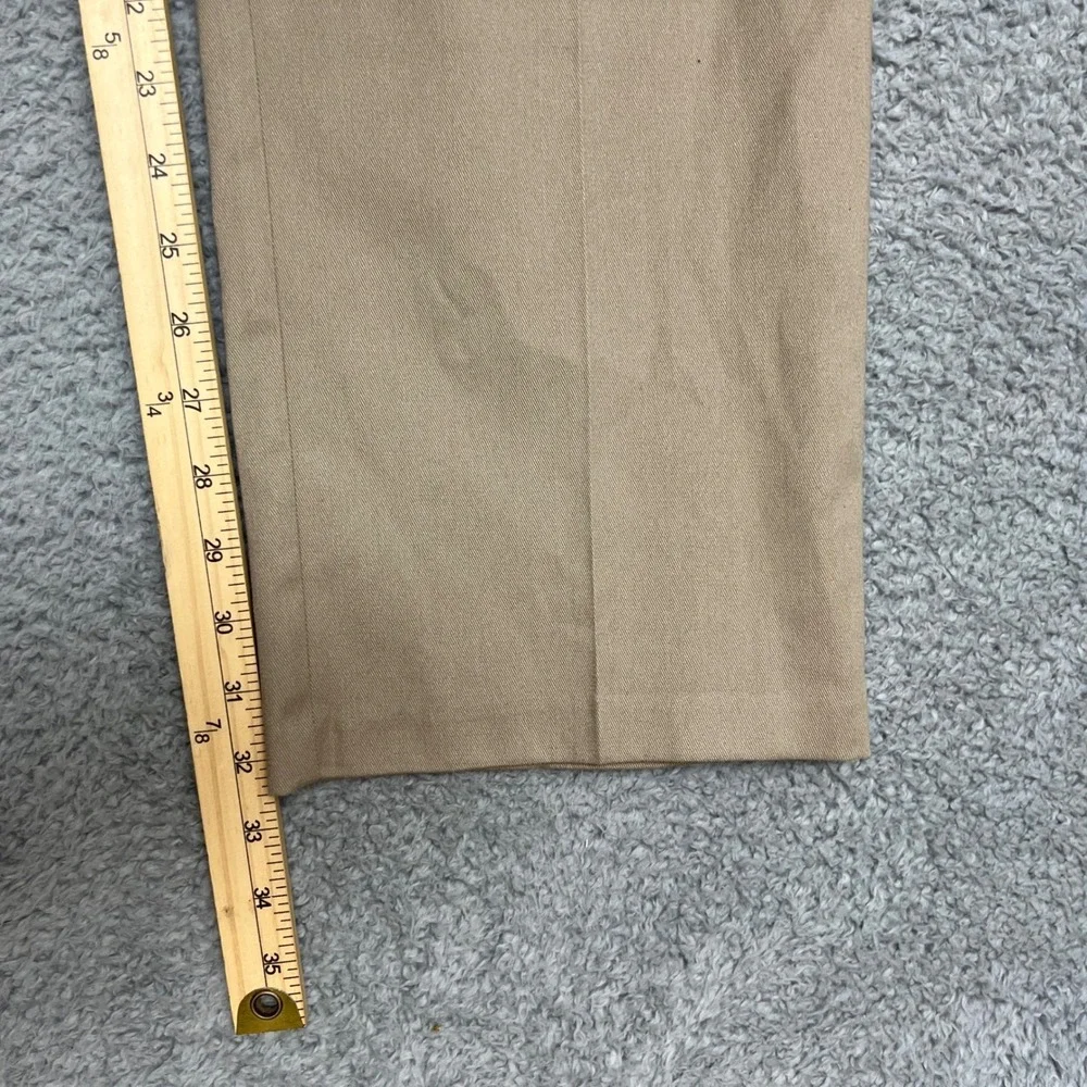 Dockers Tailored Straight Fit Pants Mens 36x32 Khaki New Flat Front Chino Slacks